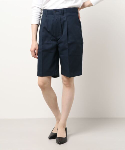 tone（トーン）の「【UNIVERSAL OVERALL COMPANY】PLEATED FRONT SHOT(UN)（その他パンツ・レディース・チャコールグレー/ブラック/ネイビー・36/34/32/30）」の4枚目の写真