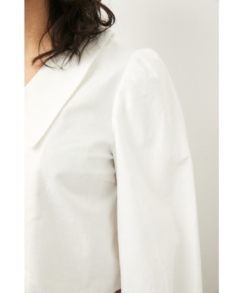 LAGUA GEM（ラグアジェム）の「BIG COLLAR TOPS（シャツ/ブラウス・レディース・ホワイト/ライム/ブラック・MEDIUM/SMALL）」の22枚目の写真