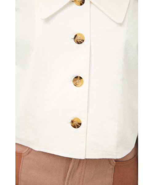 LAGUA GEM（ラグアジェム）の「BIG COLLAR TOPS（シャツ/ブラウス・レディース・ホワイト/ライム/ブラック・MEDIUM/SMALL）」の16枚目の写真