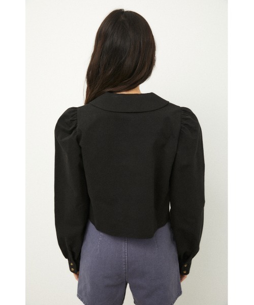 LAGUA GEM（ラグアジェム）の「BIG COLLAR TOPS（シャツ/ブラウス・レディース・ホワイト/ライム/ブラック・MEDIUM/SMALL）」の5枚目の写真