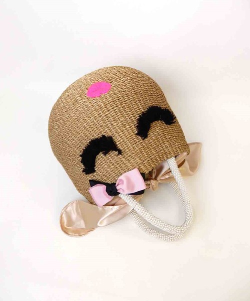 a-jolie（アジョリー）の「a-jolie アイラッシュちゃんカゴバッグ（かごバッグ・レディース・ライトベージュ/ベージュ・FREE）」の12枚目の写真