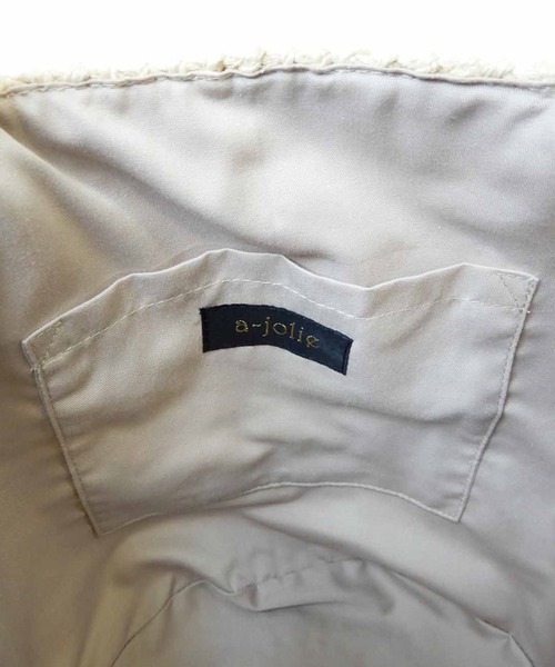 a-jolie（アジョリー）の「a-jolie アイラッシュちゃんカゴバッグ（かごバッグ・レディース・ライトベージュ/ベージュ・FREE）」の5枚目の写真