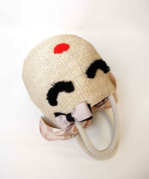 a-jolie（アジョリー）の「a-jolie アイラッシュちゃんカゴバッグ（かごバッグ・レディース・ライトベージュ/ベージュ・FREE）」の3枚目の写真