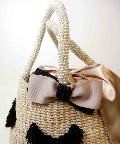 a-jolie（アジョリー）の「a-jolie アイラッシュちゃんカゴバッグ（かごバッグ・レディース・ライトベージュ/ベージュ・FREE）」の16枚目の写真