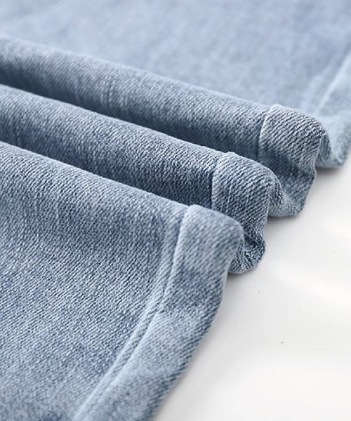 meJane（ミージェーン）の「ジップフライハイウエストルーズデニム（デニムパンツ・レディース・ブルー/ブラック・M/L/S）」の10枚目の写真