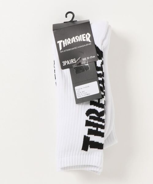THRASHER（スラッシャー）の「MAG CREW SOCKS 3Pack/スラッシャー3パックソックス(靴下）（ソックス/靴下・メンズ・ホワイト/ブラック/グレー/その他・FREE）」の7枚目の写真