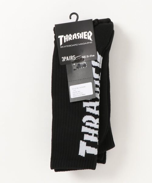 THRASHER（スラッシャー）の「MAG CREW SOCKS 3Pack/スラッシャー3パックソックス(靴下）（ソックス/靴下・メンズ・ホワイト/ブラック/グレー/その他・FREE）」の8枚目の写真