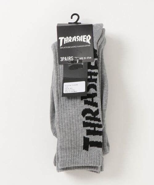 THRASHER（スラッシャー）の「MAG CREW SOCKS 3Pack/スラッシャー3パックソックス(靴下）（ソックス/靴下・メンズ・ホワイト/ブラック/グレー/その他・FREE）」の9枚目の写真