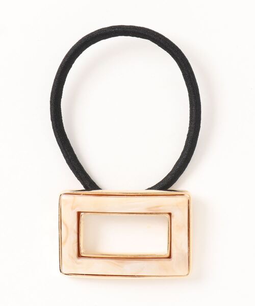 ma chere Cosette?（マシェールコゼット）の「スクエア穴あきアクリルヘアゴム（ヘアゴム・レディース・オレンジ/ライトブルー/アイボリー/グリーン系その他・FREE）」の8枚目の写真