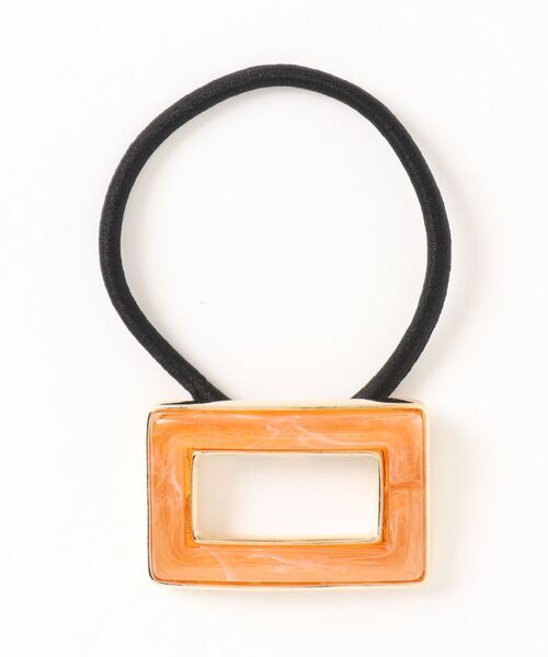 ma chere Cosette?（マシェールコゼット）の「スクエア穴あきアクリルヘアゴム（ヘアゴム・レディース・オレンジ/ライトブルー/アイボリー/グリーン系その他・FREE）」の11枚目の写真