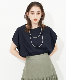 Rouge vif | ショルダータックカットソー(Tシャツ/カットソー)