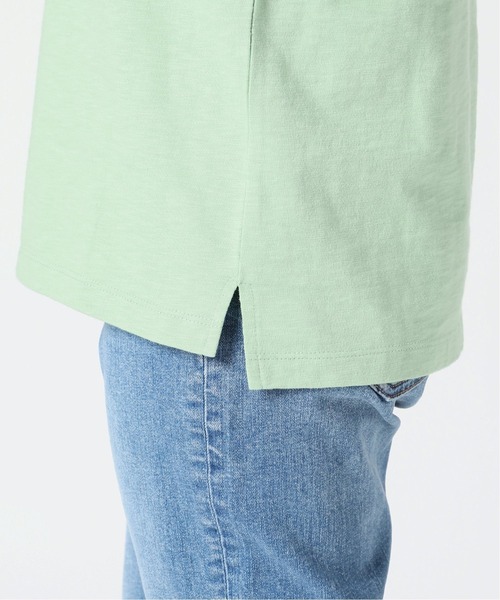 SLOBE IENA(スローブイエナ)の「スラブ天竺ラグランTシャツ【手洗い可能】◆(Tシャツ/カットソー・レディース・カーキ/ブラック/ホワイト/サックスブルー・FREE)」の16枚目の写真