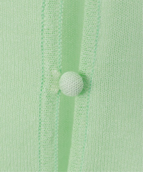 ROCKET x LUNCH（ロケットアンドランチ）の「【ROCKET * LUNCH/ロケット ランチ】シースルーニットカーディガン（ニット/セーター・レディース・ブラック/アーミー・SMALL）」の19枚目の写真