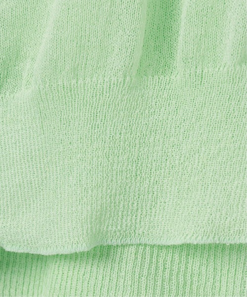 ROCKET x LUNCH（ロケットアンドランチ）の「【ROCKET * LUNCH/ロケット ランチ】シースルーニットカーディガン（ニット/セーター・レディース・ブラック/アーミー・SMALL）」の5枚目の写真