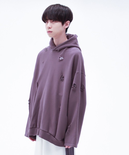 0658（ゼロロクゴーハチ）の「0658/ゼロロクゴーハチ/Grange hoodie（パーカー・レディース・ブラック/グレー・FREE）」の6枚目の写真