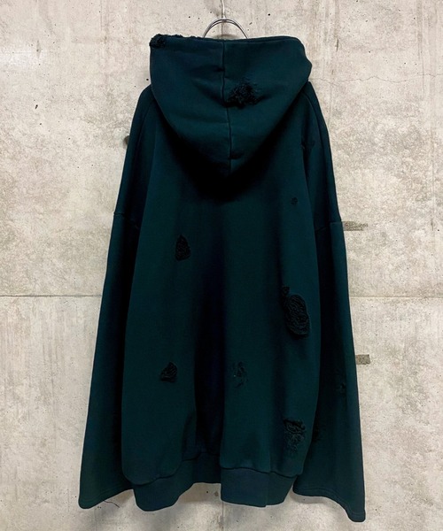 0658（ゼロロクゴーハチ）の「0658/ゼロロクゴーハチ/Grange hoodie（パーカー・レディース・ブラック/グレー・FREE）」の12枚目の写真