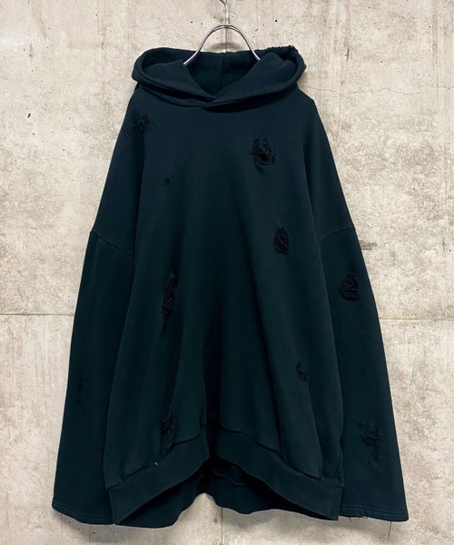 0658（ゼロロクゴーハチ）の「0658/ゼロロクゴーハチ/Grange hoodie（パーカー・レディース・ブラック/グレー・FREE）」の11枚目の写真