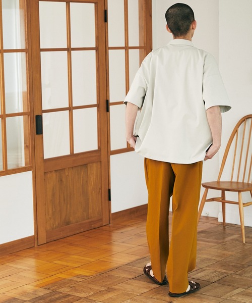 nowm(ノウム)の「【nowm】LOOSE BOX SLIT W-POCKET S/S OPEN COLLAR SHIRT/ ルーズ ダブルポケット オープンカラーシャツ(シャツ/ブラウス・メンズ・ライトブルー/グレイッシュベージュ・M/L)」の16枚目の写真