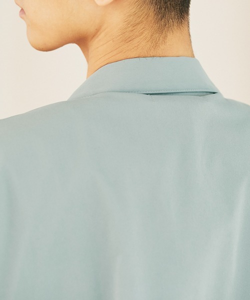 nowm(ノウム)の「【nowm】LOOSE BOX SLIT W-POCKET S/S OPEN COLLAR SHIRT/ ルーズ ダブルポケット オープンカラーシャツ(シャツ/ブラウス・メンズ・ライトブルー/グレイッシュベージュ・M/L)」の10枚目の写真