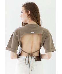 ALEXIA STAM | Back Open Ribbon Tee/バックリオープンリボンティー(Tシャツ/カットソー)