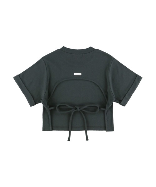 ALEXIA STAM(アリシアスタン)の「Back Open Ribbon Tee/バックリオープンリボンティー(Tシャツ/カットソー・レディース・チャコールグレー/モカ/オレンジ系その他・FREE)」の15枚目の写真