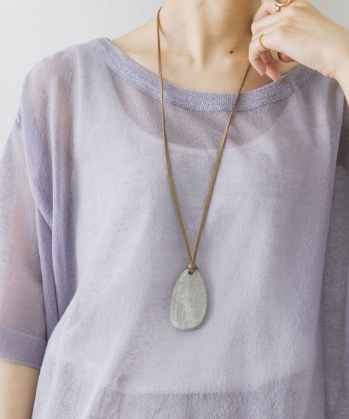 URBAN RESEARCH(アーバンリサーチ)の「ドロップネックレス(ネックレス・レディース・グレー/アイボリー・-)」の6枚目の写真