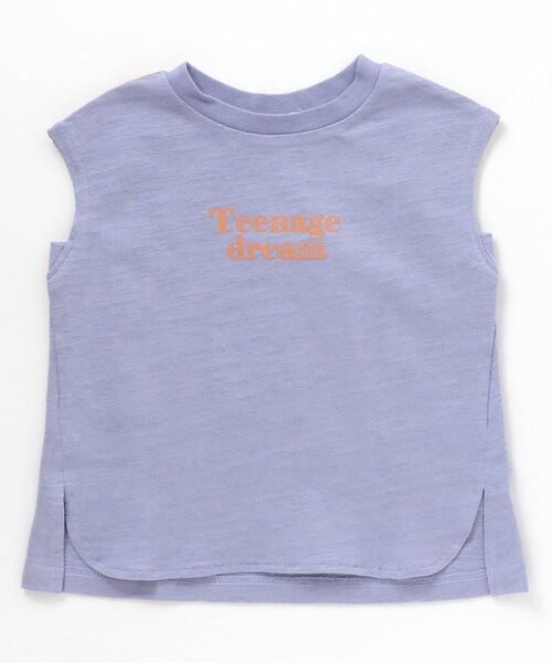 BREEZE（ブリーズ）の「/フレンチスリーブロゴTシャツ（Tシャツ/カットソー・キッズ・ピンク/オフホワイト/チャコール/サックスブルー・90/130/150/110/120/100/80/140）」の4枚目の写真