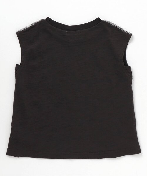 BREEZE（ブリーズ）の「/フレンチスリーブロゴTシャツ（Tシャツ/カットソー・キッズ・ピンク/オフホワイト/チャコール/サックスブルー・90/130/150/110/120/100/80/140）」の5枚目の写真