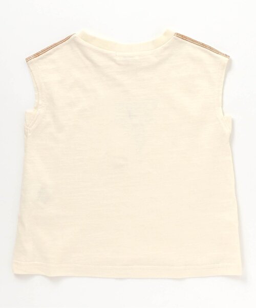 BREEZE（ブリーズ）の「/フレンチスリーブロゴTシャツ（Tシャツ/カットソー・キッズ・ピンク/オフホワイト/チャコール/サックスブルー・90/130/150/110/120/100/80/140）」の9枚目の写真