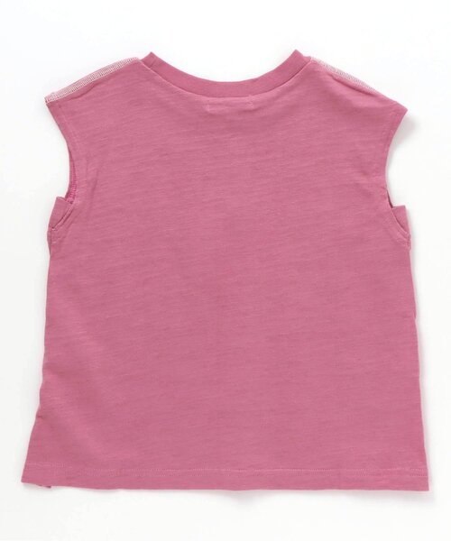 BREEZE（ブリーズ）の「/フレンチスリーブロゴTシャツ（Tシャツ/カットソー・キッズ・ピンク/オフホワイト/チャコール/サックスブルー・90/130/150/110/120/100/80/140）」の10枚目の写真