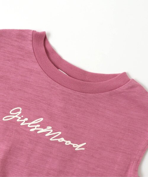 BREEZE（ブリーズ）の「/フレンチスリーブロゴTシャツ（Tシャツ/カットソー・キッズ・ピンク/オフホワイト/チャコール/サックスブルー・90/130/150/110/120/100/80/140）」の12枚目の写真