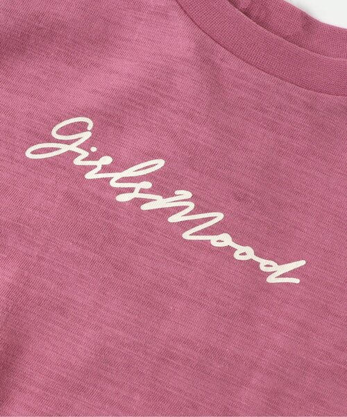 BREEZE（ブリーズ）の「/フレンチスリーブロゴTシャツ（Tシャツ/カットソー・キッズ・ピンク/オフホワイト/チャコール/サックスブルー・90/130/150/110/120/100/80/140）」の14枚目の写真