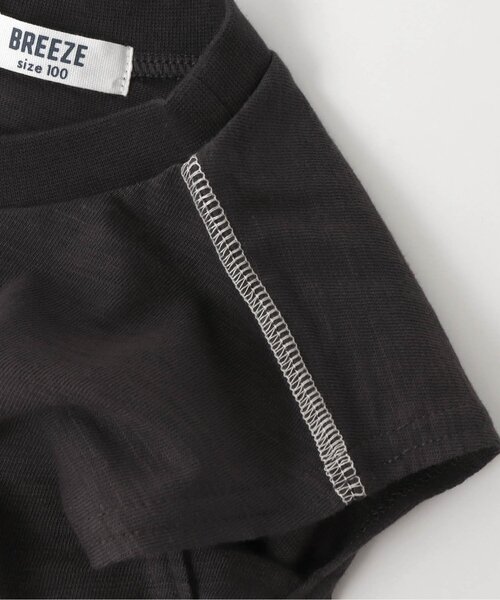 BREEZE（ブリーズ）の「/フレンチスリーブロゴTシャツ（Tシャツ/カットソー・キッズ・ピンク/オフホワイト/チャコール/サックスブルー・90/130/150/110/120/100/80/140）」の17枚目の写真