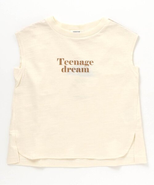 BREEZE（ブリーズ）の「/フレンチスリーブロゴTシャツ（Tシャツ/カットソー・キッズ・ピンク/オフホワイト/チャコール/サックスブルー・90/130/150/110/120/100/80/140）」の21枚目の写真