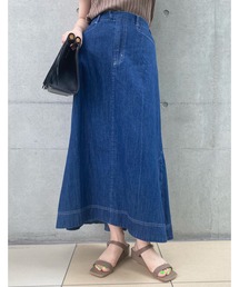 RIVE DROITE | デニム切替ロングスカート(デニムスカート)