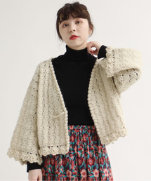 Dot＆Stripes CHILD WOMAN | NHKギルボックスかぎ針 ショートカーディガン(カーディガン/ボレロ)