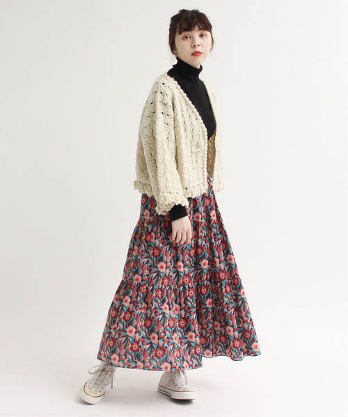 Dot＆Stripes CHILD WOMAN（ドットアンドストライプス　チャイルドウーマン）の「NHKギルボックスかぎ針 ショートカーディガン（カーディガン/ボレロ・レディース・アイボリー・FREE）」の6枚目の写真