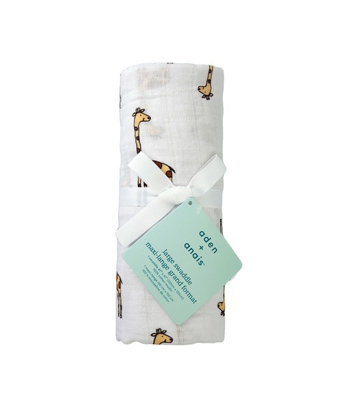 aden + anais （エイデンアンドアネイ）の「スワドル（おくるみ・キッズ・ホワイト×イエロー/サックスブルー/ホワイト×ピンク/ホワイト×ブラウン/マルチ/ライトブルー/ホワイト×ネイビー・FREE）」の21枚目の写真