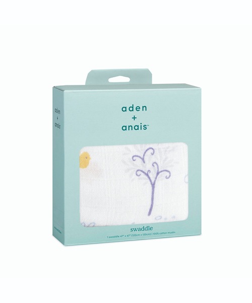 aden + anais （エイデンアンドアネイ）の「スワドル（おくるみ・キッズ・ホワイト×イエロー/サックスブルー/ホワイト×ピンク/ホワイト×ブラウン/マルチ/ライトブルー/ホワイト×ネイビー・FREE）」の16枚目の写真