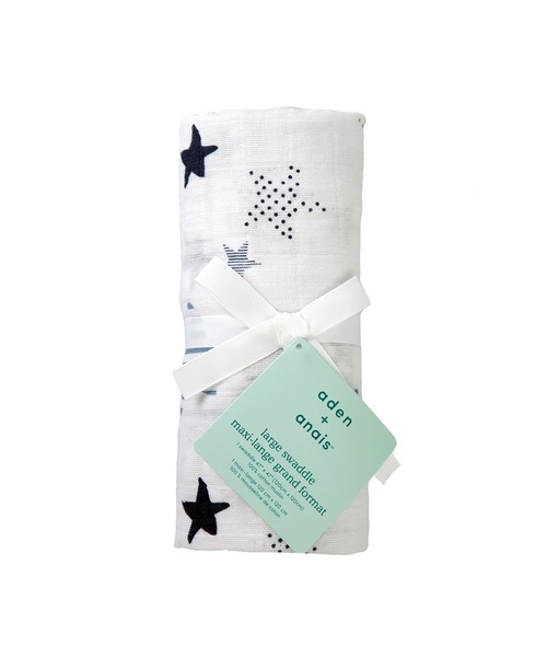 aden + anais （エイデンアンドアネイ）の「スワドル（おくるみ・キッズ・ホワイト×イエロー/サックスブルー/ホワイト×ピンク/ホワイト×ブラウン/マルチ/ライトブルー/ホワイト×ネイビー・FREE）」の18枚目の写真