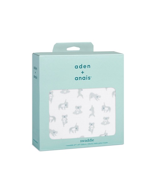 aden + anais （エイデンアンドアネイ）の「スワドル（おくるみ・キッズ・ホワイト×イエロー/サックスブルー/ホワイト×ピンク/ホワイト×ブラウン/マルチ/ライトブルー/ホワイト×ネイビー・FREE）」の13枚目の写真