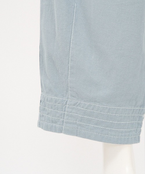 AS KNOW AS de base(アズノゥアズドゥバズ)の「綿麻おつまみステッチパンツ(その他パンツ・レディース・ブルー/グリーン/スミクロ・FREE)」の6枚目の写真