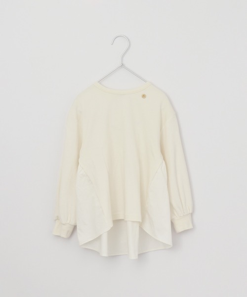 MAKE YOUR DAY（メイクユアデイ）の「後ろフリル無地長袖Tシャツ■80～140cm（Tシャツ/カットソー・キッズ・ピンク/ブラウン/アイボリー・110/100/120/80/90/140/130）」の9枚目の写真