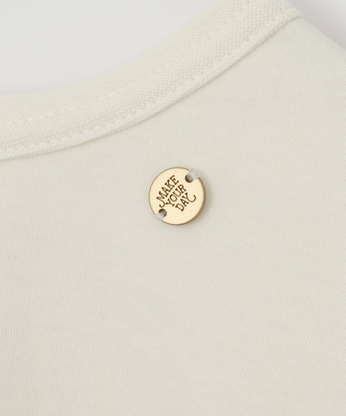 MAKE YOUR DAY（メイクユアデイ）の「後ろフリル無地長袖Tシャツ■80～140cm（Tシャツ/カットソー・キッズ・ピンク/ブラウン/アイボリー・110/100/120/80/90/140/130）」の14枚目の写真