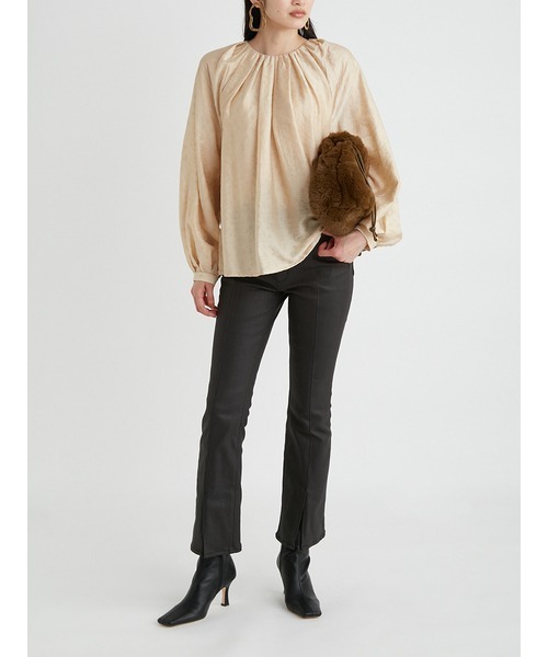 Mila Owen（ミラオーウェン）の「ファー巾着バッグ