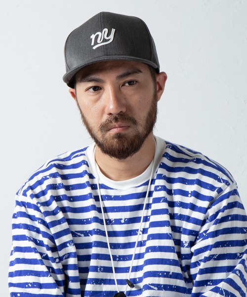 RACAL（ラカル）の「「NY」New York Felt Patch Umpire Cap / NYニューヨークフェルトパッチアンパイアキャップ（キャップ・メンズ・ネイビー/ブラック/グレー・FREE）」の2枚目の写真