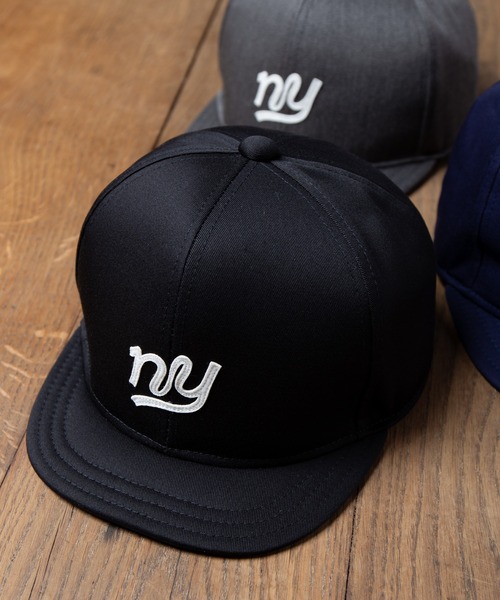 RACAL（ラカル）の「「NY」New York Felt Patch Umpire Cap / NYニューヨークフェルトパッチアンパイアキャップ（キャップ・メンズ・ネイビー/ブラック/グレー・FREE）」の4枚目の写真