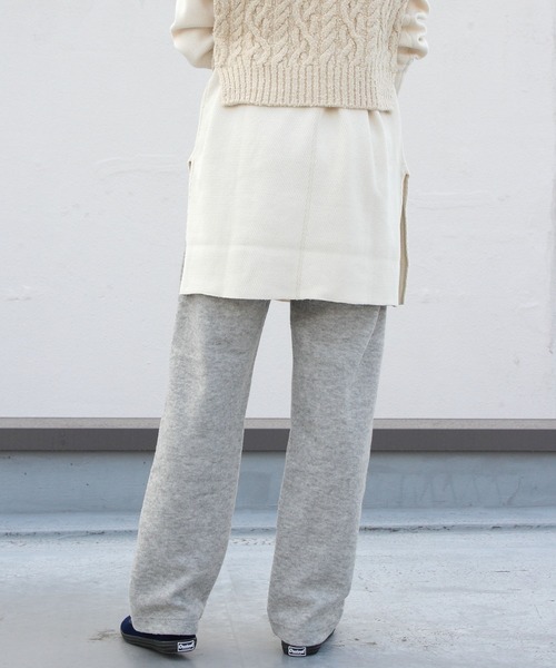 ORCIVAL（オーシバル）の「ORCIVAL/オーシバル　ウールジャージーパンツ　WOOL BOUCLE JERSEY JERSEY PANTS ＃OR-E0018WBJ（その他パンツ・レディース・ネイビー/グレー・1）」の21枚目の写真
