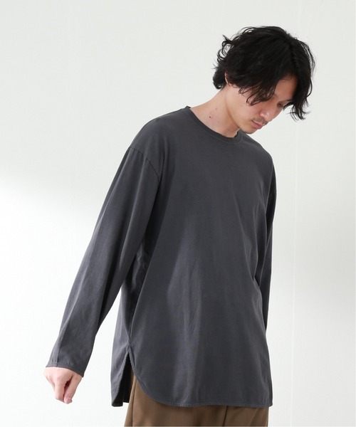 JOURNAL STANDARD relume（ジャーナルスタンダード　レリューム）の「レイヤードロングスリーブシャツ[無地T/オーバーサイズ][ユニセックス対応]（Tシャツ/カットソー・メンズ・ホワイト/グレー/ブラウン/ベージュ/グリーン・SMALL/MEDIUM/LARGE）」の19枚目の写真