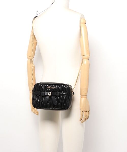 Ank Rouge(アンクルージュ)の「ビジューリボンショルダーバッグ(ショルダーバッグ・レディース・ブラック/ピンク・FREE)」の6枚目の写真